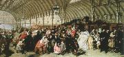 William Powell  Frith, the railway station